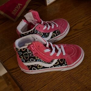 Vans Pink High-Top Kids Sneakers